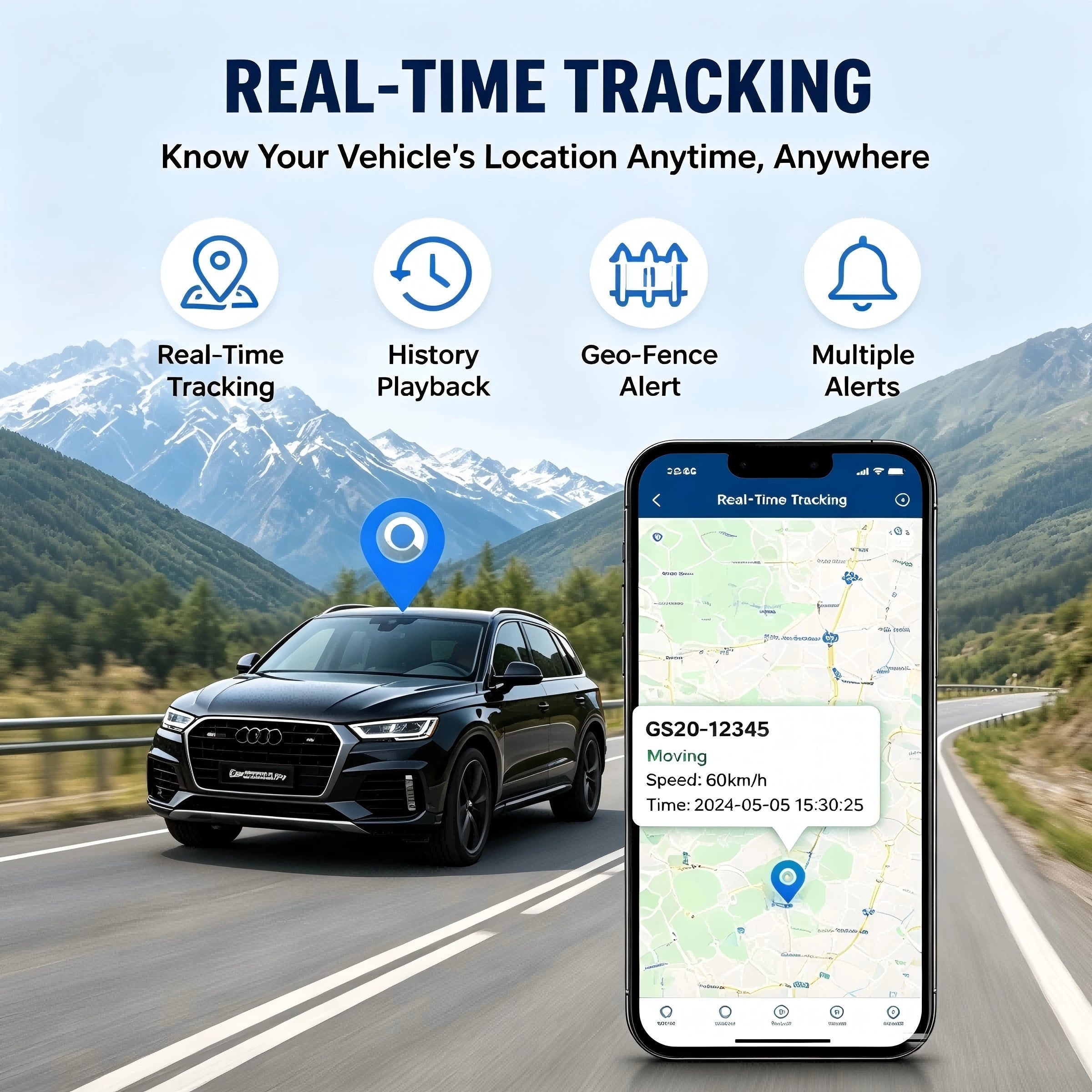 GS20 - 4G Hardwired GPS Vehicle Tracker