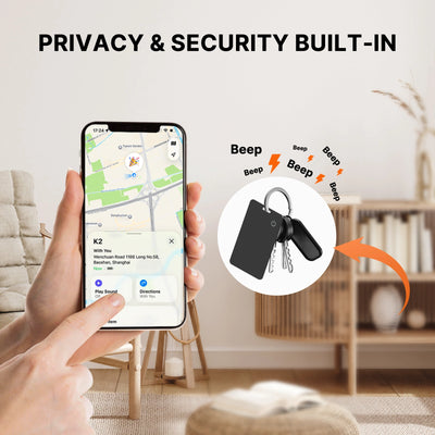 Smart Tracker Card for Apple Find My | Ultra-Slim Wallet Tracker with FREE Wireless Charger