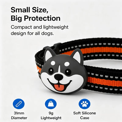 Smart Bluetooth Dog Tracker | Works with Apple Find My & Android Find Hub | Waterproof Pet Locator Tag | No Monthly Fees